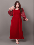 Maroon Starlet Sequins Dress