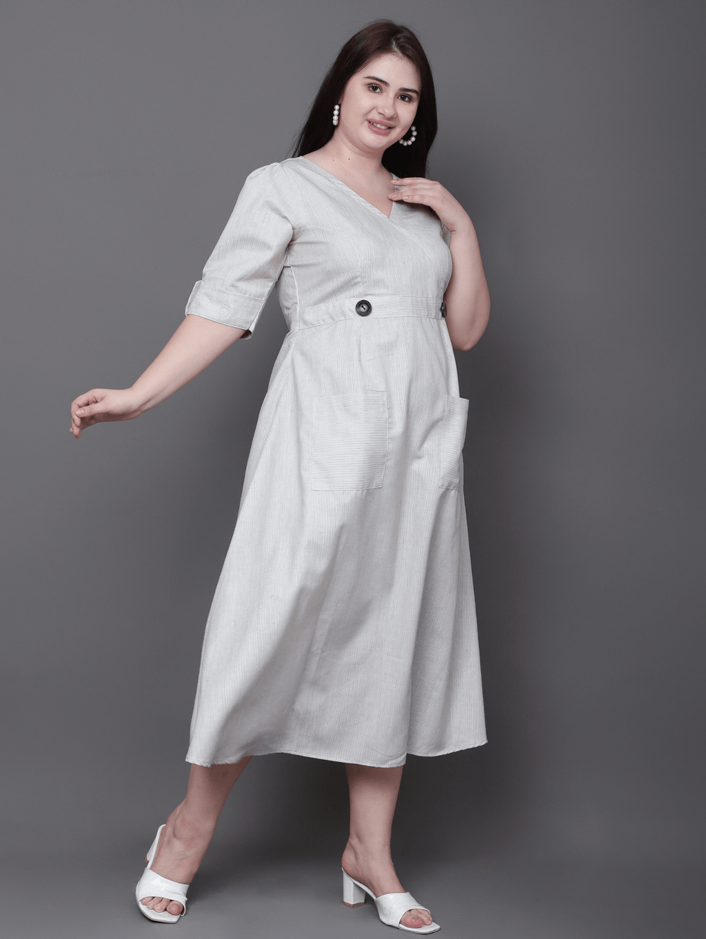The Aurea Linen Midi