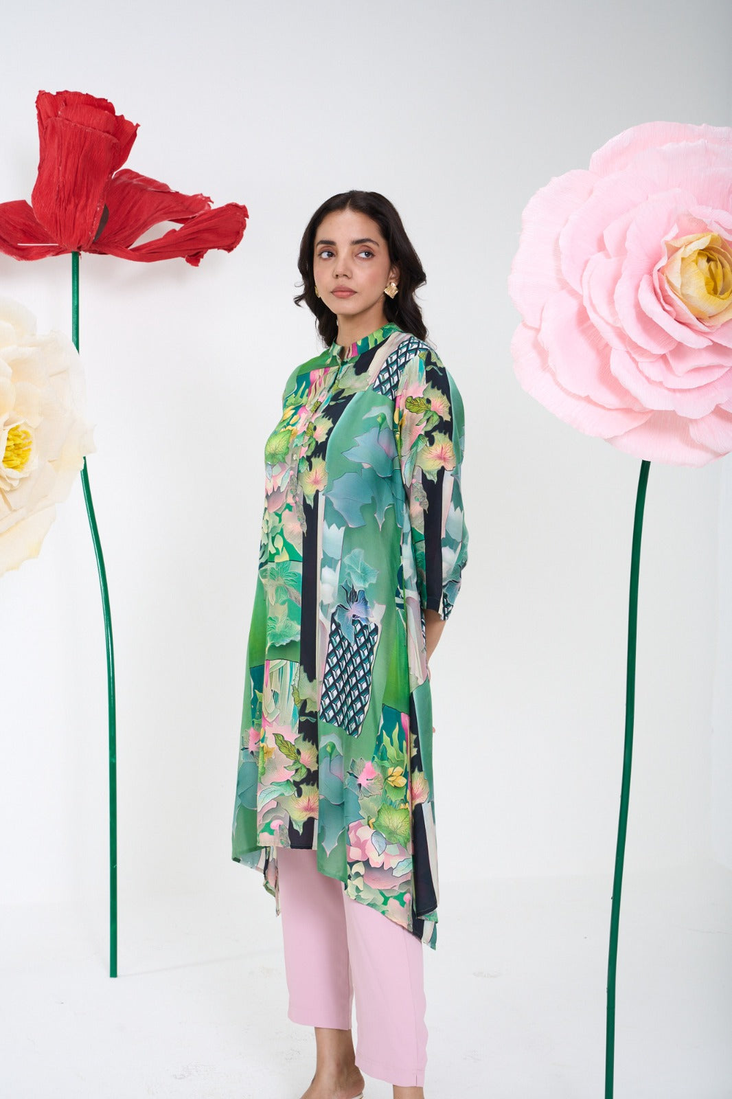 GREEN GLORIA KAFTAN
