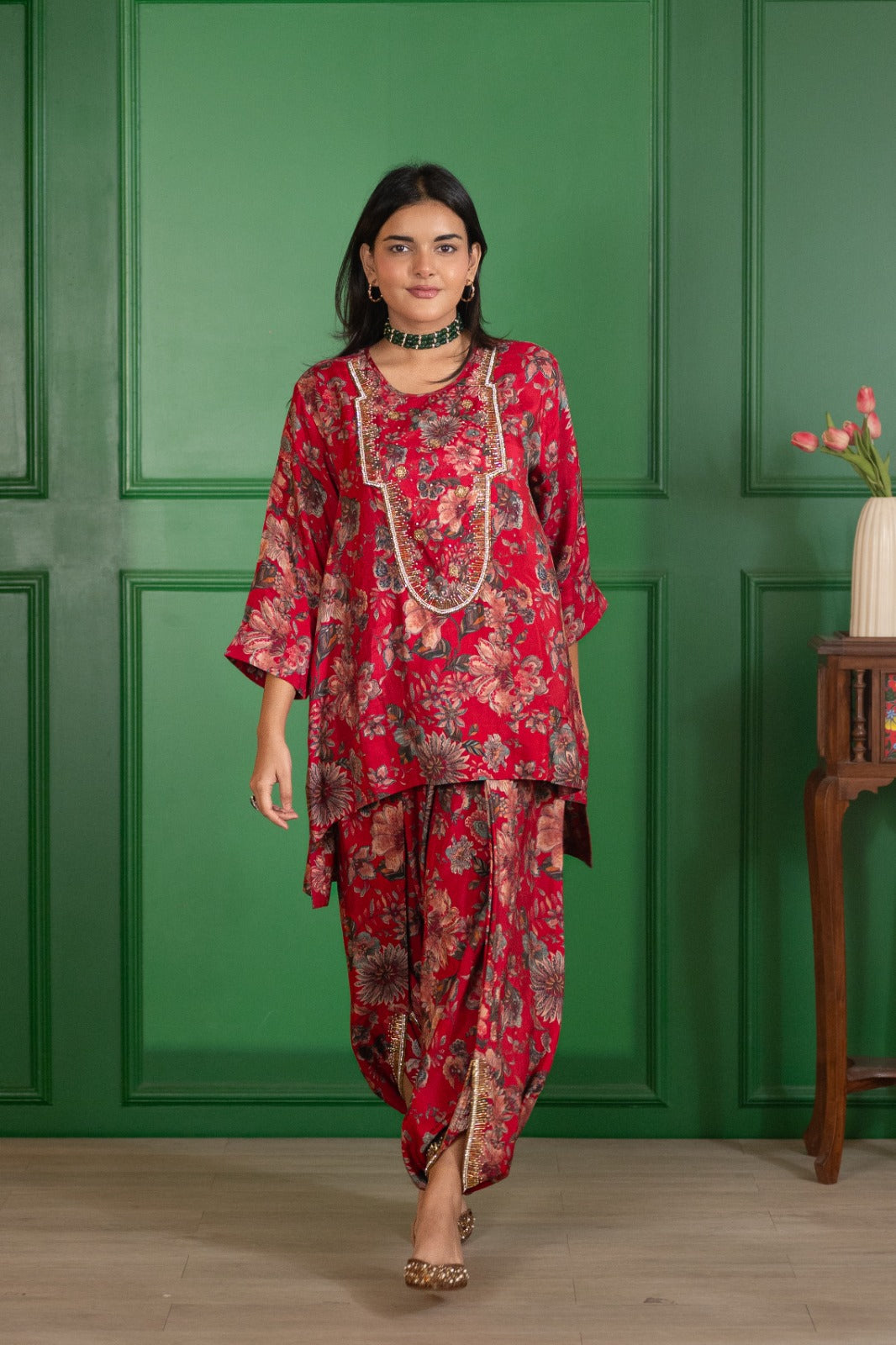 RED RUBY GARDEN MARRAKESH TUNIC
