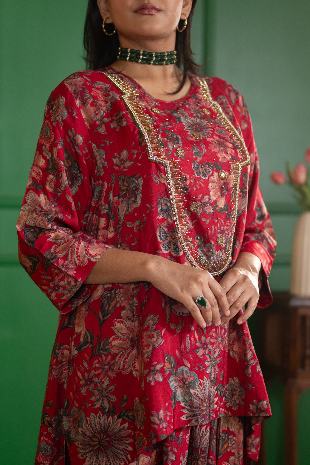RED RUBY GARDEN MARRAKESH TUNIC