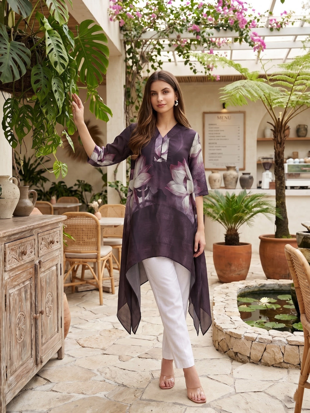 PURPLE BOTANY VIP TUNIC