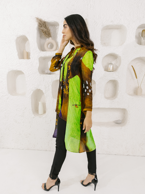AMALA GREEN WOODLAND TUNIC