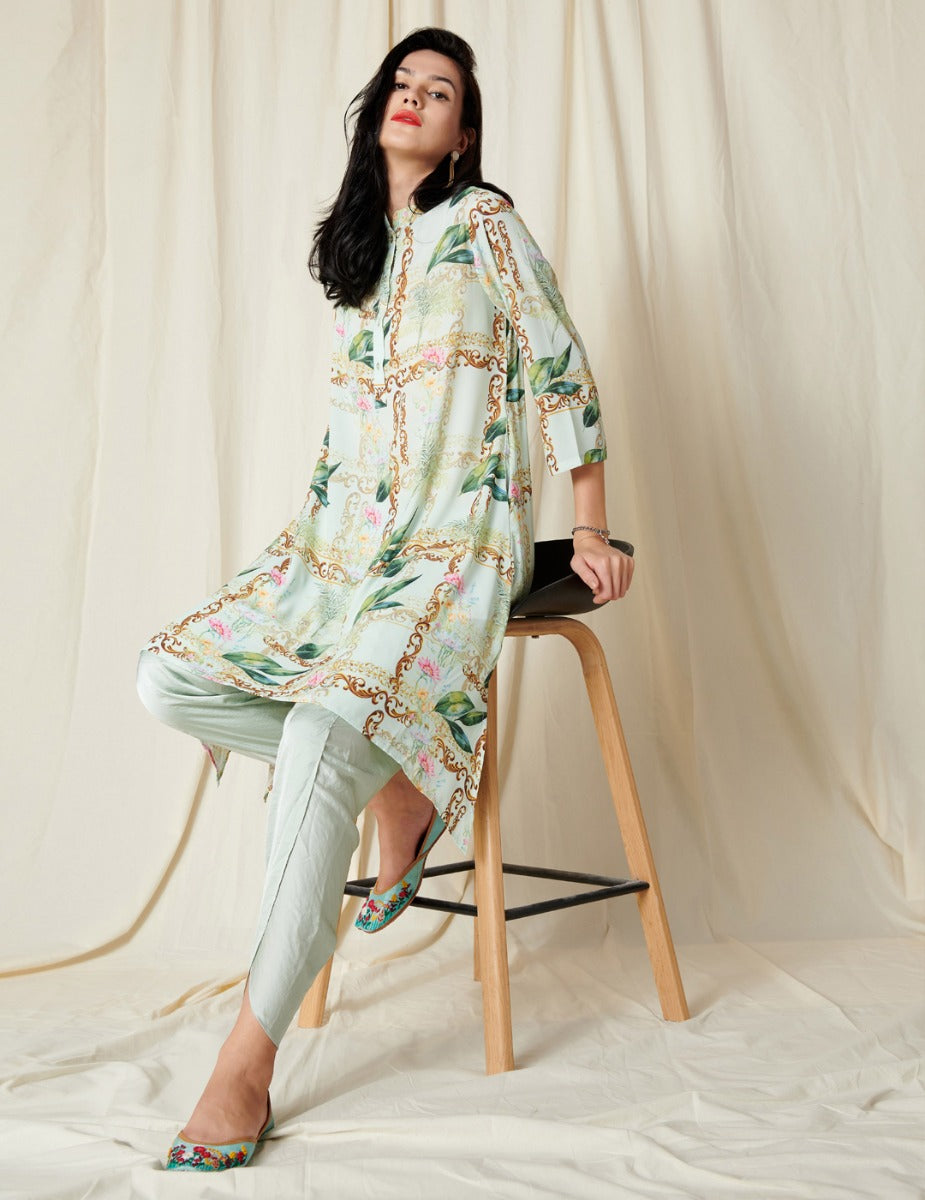 PISTA LEAF FRAME KAFTAN