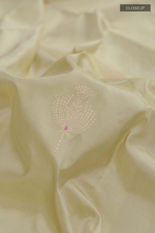 Green Banarasi Katan Silk Saree - Image 2