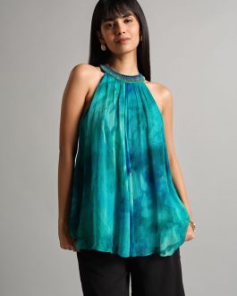 Floating Blues Halter Top