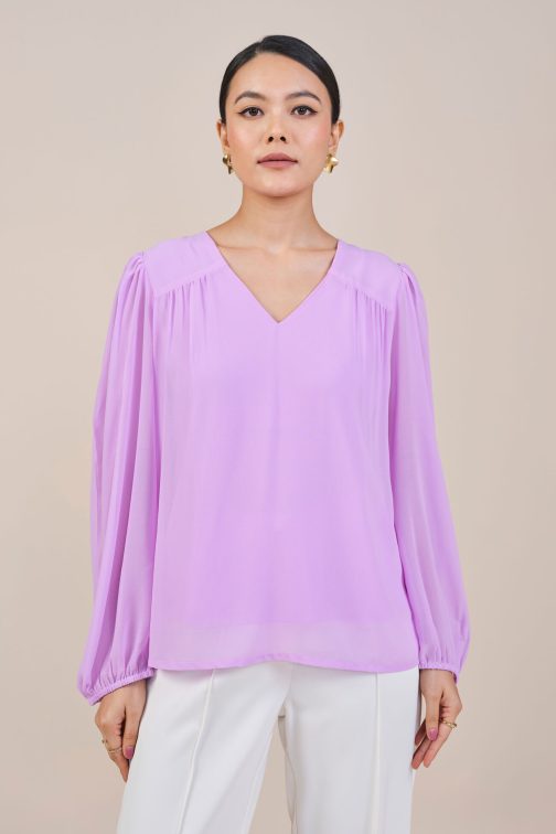 White Solid Curved Top