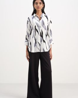Monochrome Muse Linen Shirt