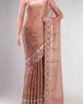 Magenta Banarasi Katan Silk Saree