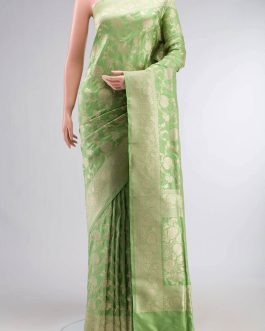 Green Banarasi Silk Saree