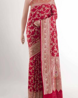 Red Banarasi Silk Saree