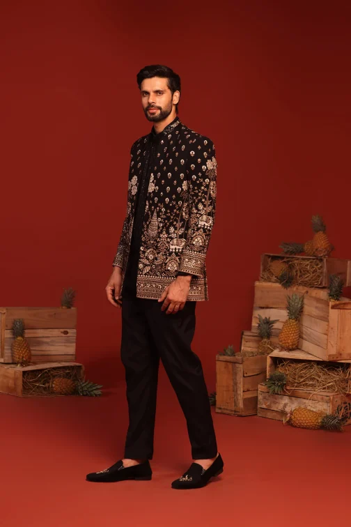 Sukrit Black Jodhpuri Set - Image 2